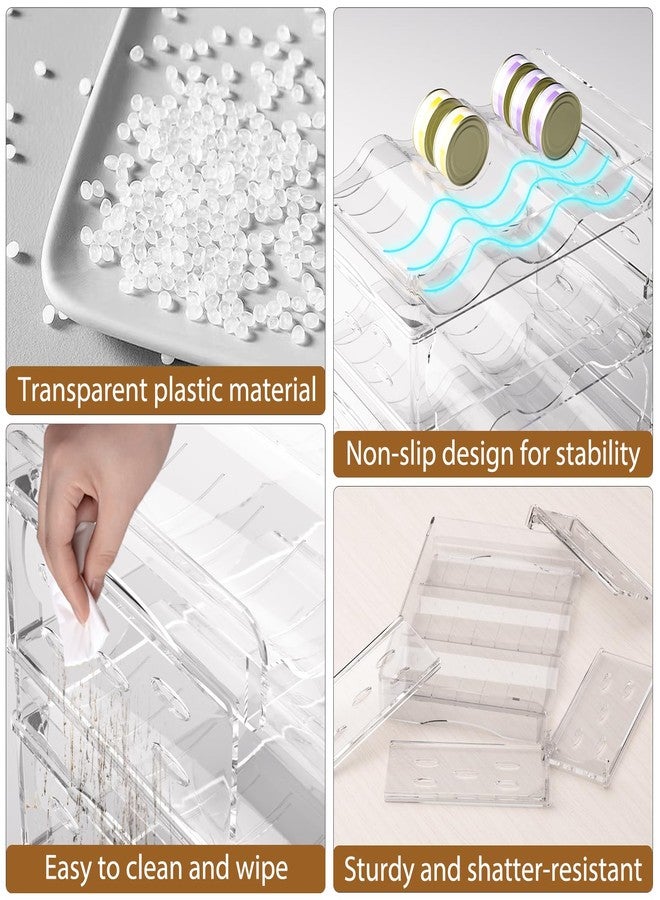 Flenpptly Cat Food Can Organizer, 3-Tier Cat Food Organizer, Transparent Can Organizer for Pantry, Canned Food Organizer Holds 45 (3oz) Cans, Pantry can Organizer - Image 5